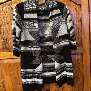 Sonoma Black and Gray Women's Cardigan